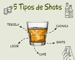 Imagem do Jogo 6 Copos Shot Tequila Cachaça Vidro Transparente 45 ml