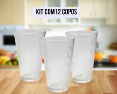 Kit de 12 Copos de Vidro 300ml - American Spots - comprar online