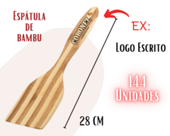 Kit Conjunto 144 Espátulas de Bambu Personalizadas - loja online