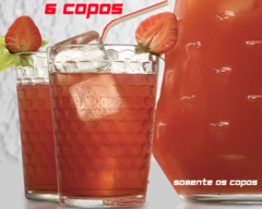 Conjunto com 6 Copos Batuque de 265ml - comprar online