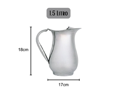 Jarra de Suco e Água Aço Inox 1,5 litro - Oro Comércio