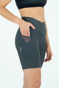 SHORT PARA ENTRENOS (RUN, GYM TREK) SAFETTI MODELO TITÁN COLOR GRIS (68USD) - comprar online