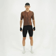 JERSEY CICLISMO SAFETTI SUNSETTIDE OCRE HOMBRE MANGA CORTA (114USD)