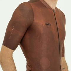 JERSEY CICLISMO SAFETTI SUNSETTIDE OCRE HOMBRE MANGA CORTA (114USD) en internet