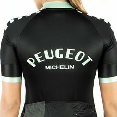 JERSEY DE CICLISMO SAFETTI MODELO PEUGEOT BLACK DAMA (81 USD) - tienda online