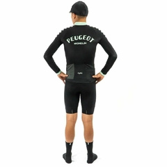 JERSEY DE CICLISMO SAFETTI PEUGEOT BLACK HOMBRE MANGA LARGA (85 USD) - comprar online