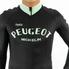 JERSEY DE CICLISMO SAFETTI PEUGEOT BLACK HOMBRE MANGA LARGA (85 USD) en internet