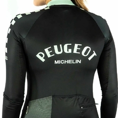 JERSEY DE CICLISMO SAFETTI PEUGEOT BLACK DAMA MANGA LARGA (85 USD) - KIWINNER