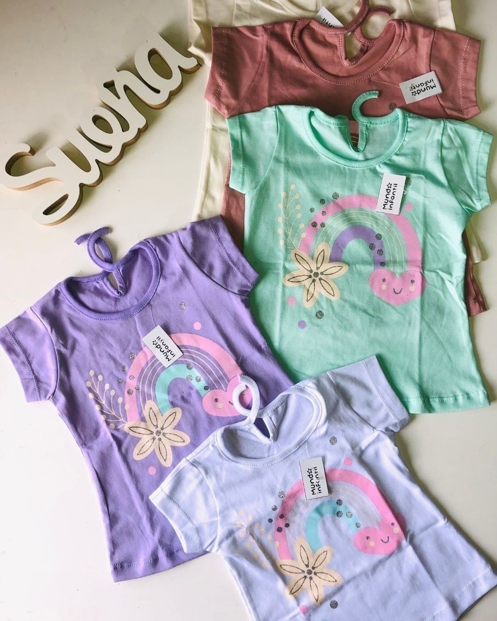 REMERA ALBA precio x curva Mundo Infantil Mayorista