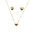 Conjunto Gold Heart