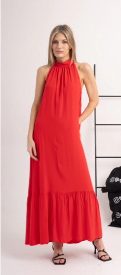 VESTIDO CUELLO HALTER #V39