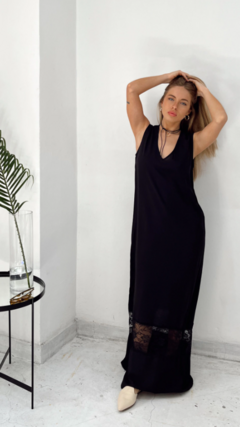 VESTIDO VOILE RAYON ENCAJE #V49 - comprar online