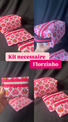 kit necessaire - florzinha