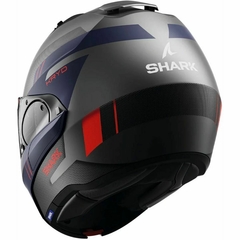 CAPACETE SHARK EVO ES KRYD PRETO/AZUL/VERMELHO - TRILHA FORTE