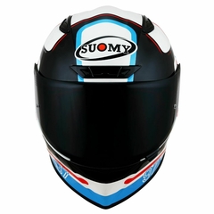 CAPACETE SUOMY TRACK 1 NINETY BRANCO/VERMELHO/AZUL