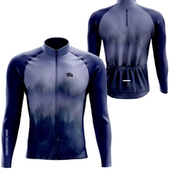 CAMISA BIKEWEAR FLOREST (MANGA LONGA) AZUL