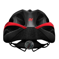 CAPACETE HIGH ONE WIN PRETO/VERMELHO - TRILHA FORTE