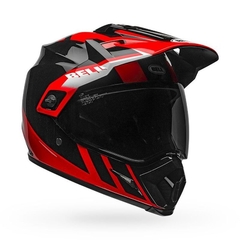 CAPACETE BELL MX9 ADVENTURE MIPS (DASH BLACK RED WHITE)