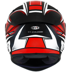 CAPACETE KYT TT COURSE TOURIST VERMELHO FLUO