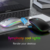 Mouse ergonômico sem fio para jogos, Mouse recarregável, RGB, Bluetooth, LED r