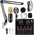 Kit Microfone Profissional Completo Bm800 Dourado com Pop Filter Aranha Braço A