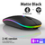 Mouse ergonômico sem fio para jogos, Mouse recarregável, RGB, Bluetooth, LED r - loja online