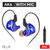 QKZ-AK6 Auscultadores com Fio, Dual Drive, Fone HiFi com Microfone, 3,5mm, Fones