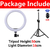 LED Selfie Ring Light com tripé, lâmpada, clipe do telefone, YouTube, Tiktok, - comprar online