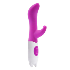 Vibrador G-spot Dual Stick em Silicone Solf Touch com Estimulador a prova Dagua - Miss Collection