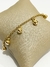 Pulseira banhada em ouro 18k