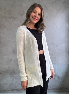 Cardigan Basico Bolsos