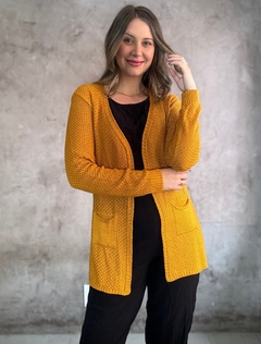 Cardigan Basico Bolsos