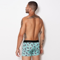 Cueca Boxer Microfibra Estampada - Elástico Liso - C2915 na internet