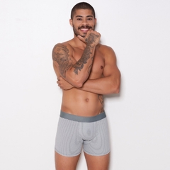 Cueca Boxer Adulto Risca de Giz em Algodão Penteado (Cotton Penteado Risca de Giz) - C5838 na internet