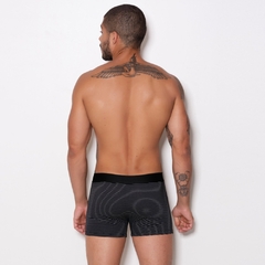 Imagem do Cueca Boxer Adulto Risca de Giz em Algodão Penteado (Cotton Penteado Risca de Giz) - C5838