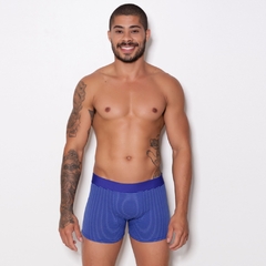 Cueca Boxer Adulto Risca de Giz em Algodão Penteado (Cotton Penteado Risca de Giz) - C5838