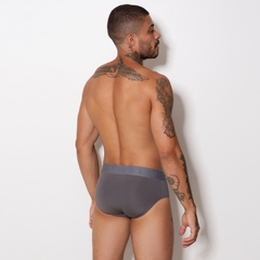 Cueca Slip Romantic Liso Elástico Bordado - C7541 - KVM MODAS