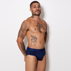 Cueca Slip Romantic Liso Elástico Bordado - C7541 - loja online