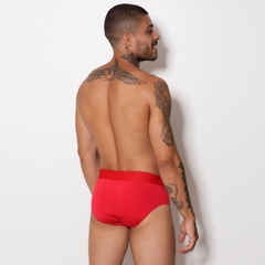 Cueca Slip Romantic Liso Elástico Bordado - C7541 - comprar online