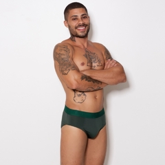 Cueca Slip Romantic Liso Elástico Bordado - C7541 - comprar online