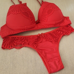 Conjunto Liso com Renda e Bojo - C8057 - comprar online