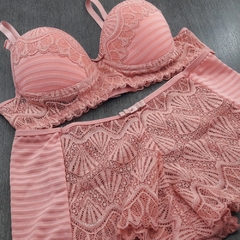 Imagem do Conjunto Dafne com Bojo e Renda - C8721