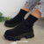 Bota malha slip-on feminina na internet