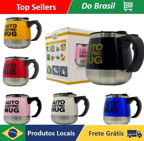 CanecaElétricaMagnéticaAutomáticaMisturaShakeCafé