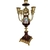 Imagem do Relogio com candelabros de porcelana Limogges- 42cm