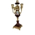 Relogio com candelabros de porcelana Limogges- 42cm - comprar online