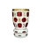 Vaso em cristal Overlay cereja motivo floral-15cm - comprar online