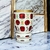 Vaso em cristal Overlay cereja motivo floral-15cm - loja online