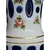 Imagem do Vaso em cristal overlay azul com motivo floral - 19cm