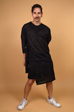 Conjunto Skort + Maxi T-Shirt color Negro